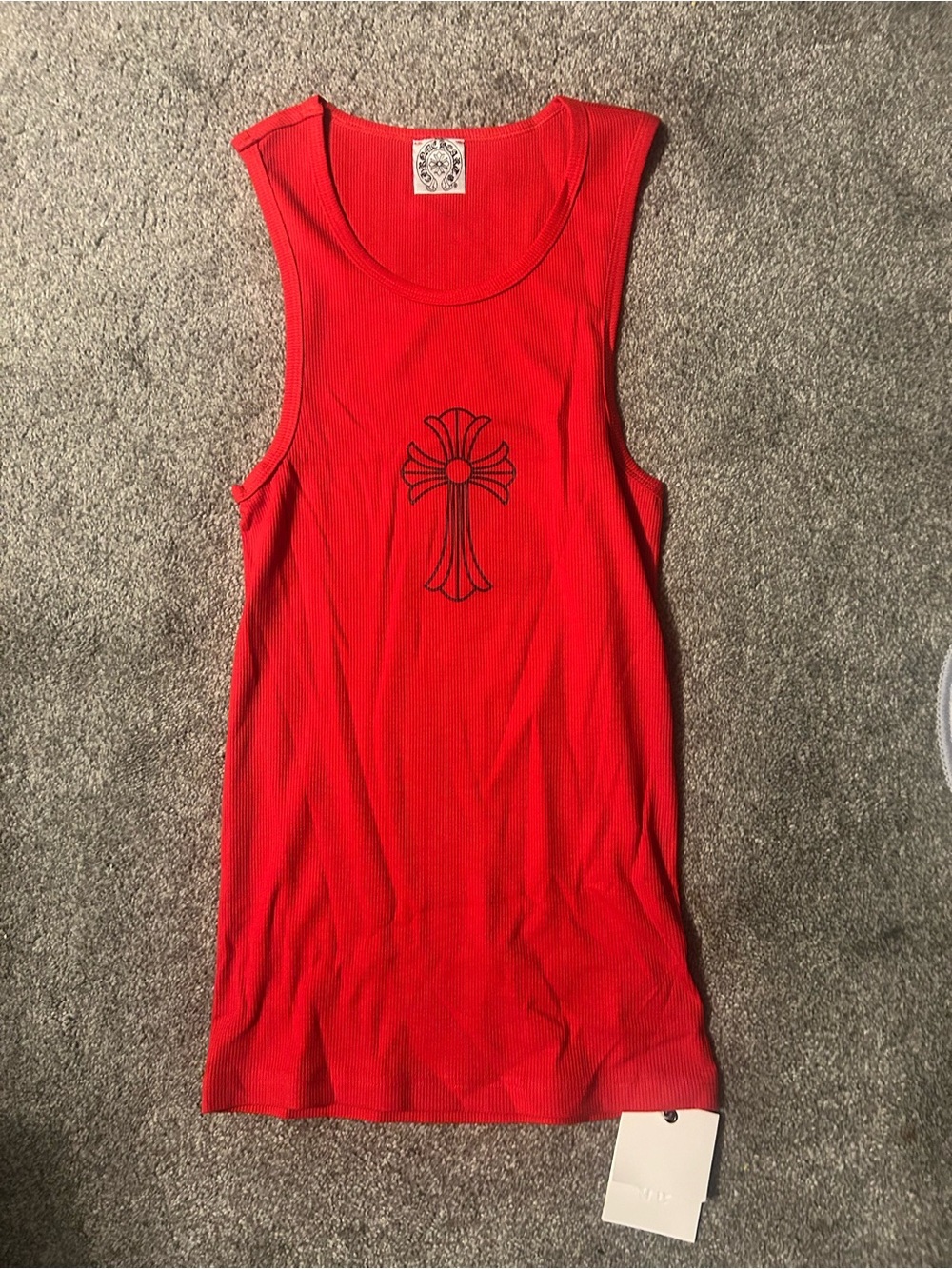 Red graphic cami